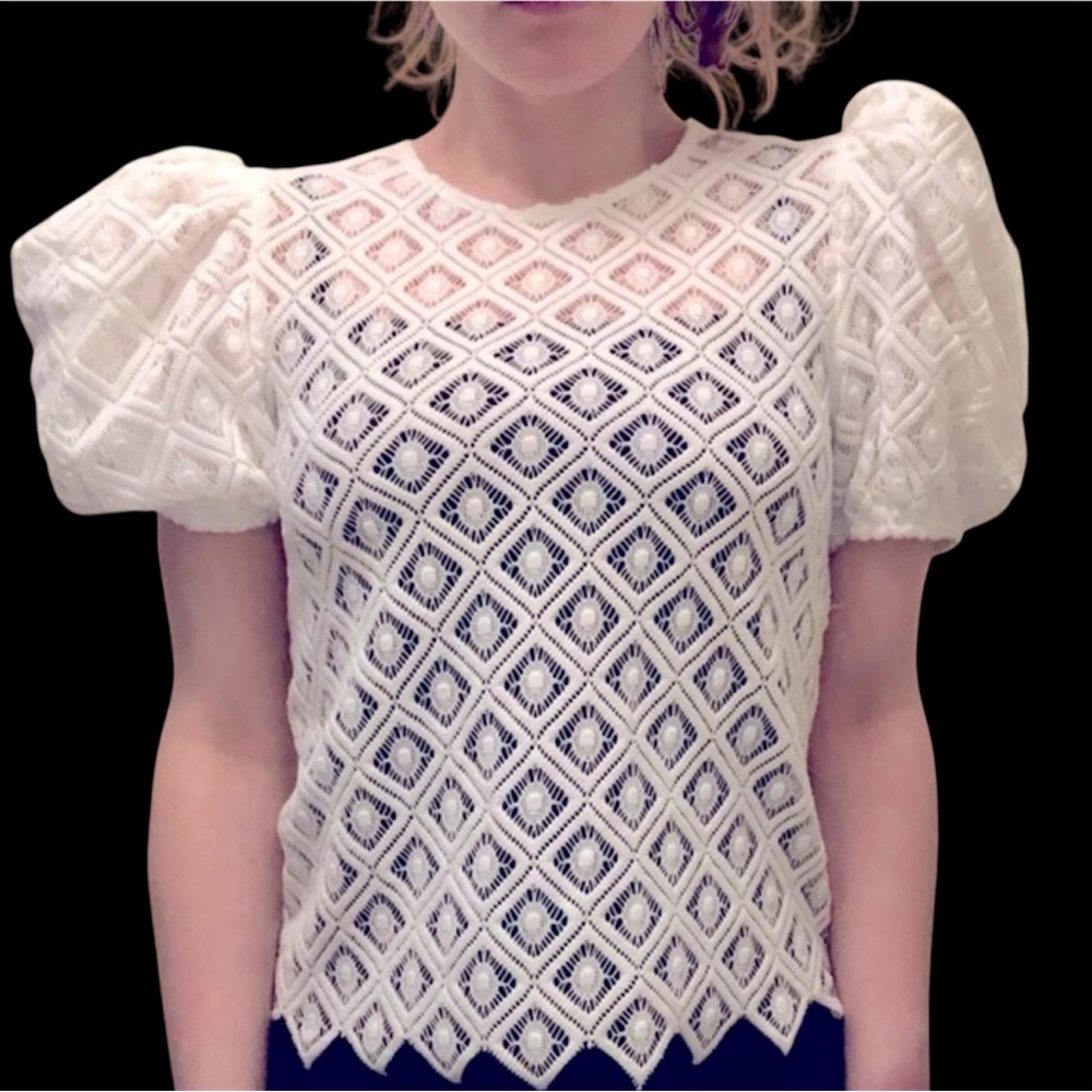 Puffy Sleeved Top from Express